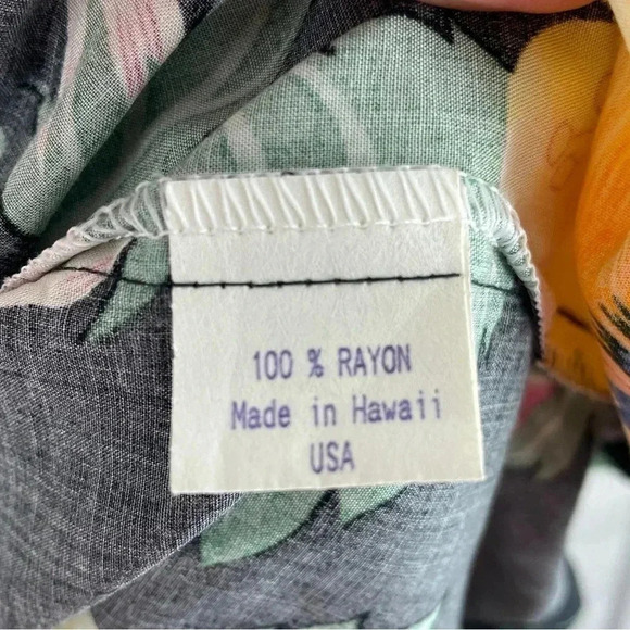 Vintage Pineapple Juice Hawaiian Shirt Mens XL Short sleeve button down 2600 - Picture 3 of 7